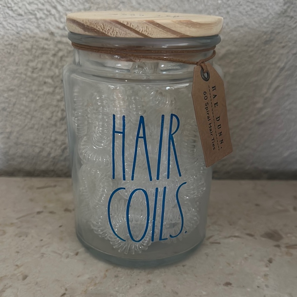 Rae Dunn Blue and White Hair Care Set